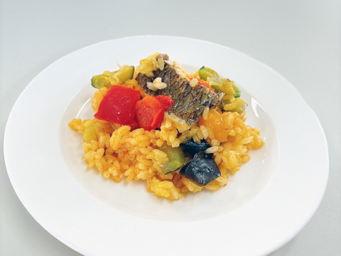 炊飯器で簡単調理🍲✨みやび鯛【鯛deパエリア3P】カット🔪野菜と鯛がゴロゴロ🎶解凍不要！