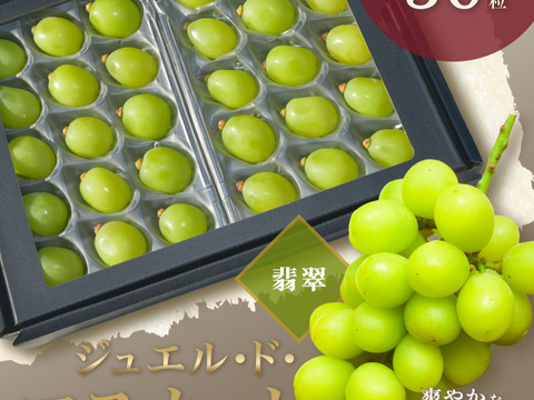 【王道のシャインマスカットを食べたい方はこちら】ジュエル・ド・マスカット―翡翠（30粒）