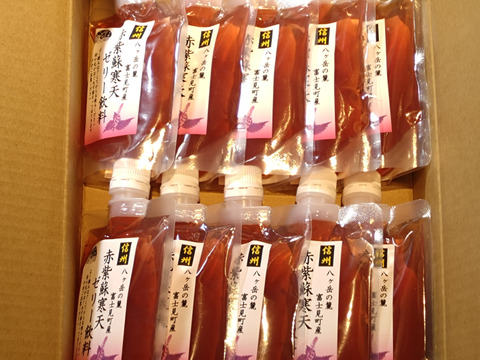 赤紫蘇寒天ゼリー飲料150㎖　10個