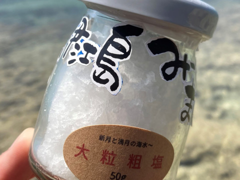 【夏バテ予防に大人気】厳選大粒瓶詰め粗塩(50g)と万能塩200gセット
