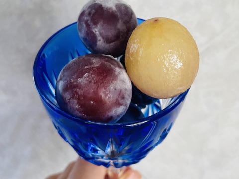 まるで天然シャーベット！冷凍ぶどう<200g×3パック>口の中でひんやりおいしい