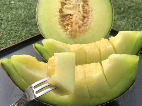 【ｗ旬果物】極薄皮小玉すいか&甘熟メロンセット（本州限定）【お中元】【ギフト】