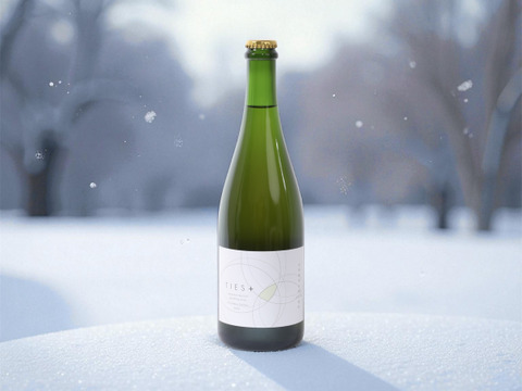 新定番！料理がおいしい梅ワイン　自然栽培の梅100%使用(無添加)
Japanese apricot sparkling wine 'TIES+' 750ml