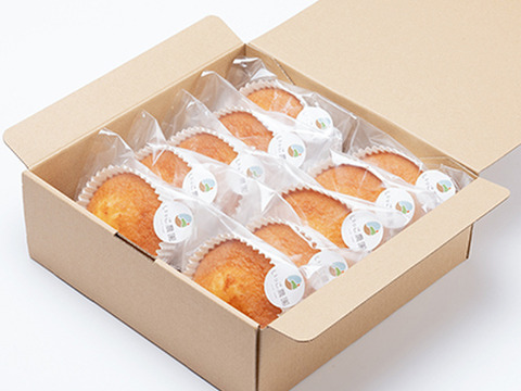 母の日ギフト（メッセージカード付き）熊本県南阿蘇村の自社農場で育てた平飼い卵をたっぷり使った『マドレーヌ（10個）セット』