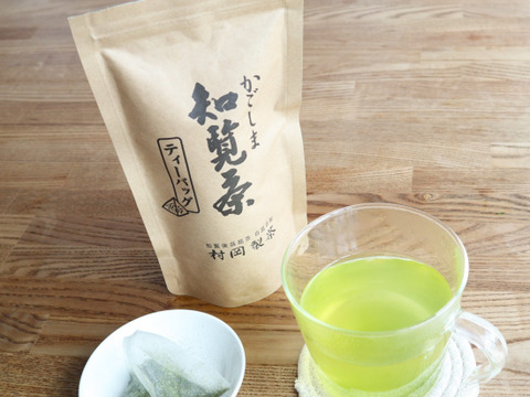 【お得な４袋セット】　かごしま知覧茶　緑茶ティーバッグ（5ｇ×16包）【４袋セット】　1袋80ｇ　鹿児島県知覧町産　ホットでもアイスでも