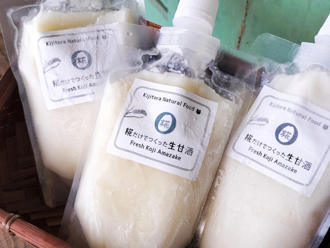 【夏ギフト】ひんやりスイーツ❄️《冷凍便》糀だけでつくった生甘酒〈白桃・柚子・プレーン〉計7点