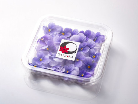 美食の演出！エディブルフラワー『SANOKA』ビオラ クリアライトブルー 20輪入り 食用花 ケーキ スイーツ デコレーションにも！