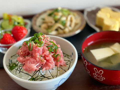【父の日ギフト】添加物不使用👑💥鮪100％の旨味大爆発💕【たたき1kg】みやび鮪のネギトロ💛美味しい部位をひとまとめ🌀