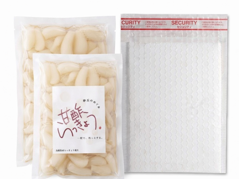 【母の日ギフト】食卓のリズムを整える 鳥取県産 甘酢らっきょう 180g x 2袋