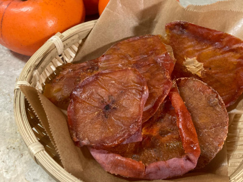 食べ比べ♪ 自然栽培柿ブロック100g2袋＆柿スライス40g3袋セット♪