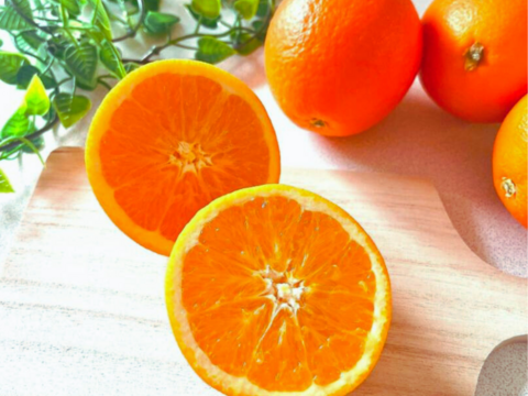 【冬ギフト】完熟国産ネーブルオレンジ 【温室育ち】　
甘く一度食べたらやめられない！
高級感溢れるオレンジの香り　
3キロ箱（10玉入り）