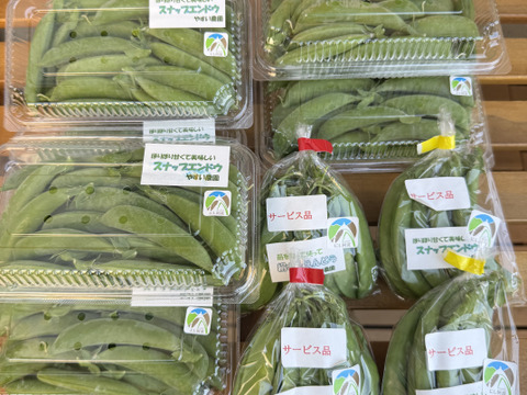 農家から直送　スナップエンドウ６００g