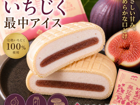 贅沢な出会い、富有柿とアイス最中の組み合わせ 富有柿最中アイス　80gx6個セット