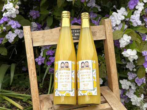 【夏ギフト】清水果樹園の自慢のみかんを2種のジュースに搾りました。不知火デコみかんミックス、ジューシーオレンジジュース2本の詰め合わせです♪