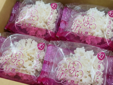 【幻のきのこ】森の白き花。コリコリ食感の生ハナビラタケ（徳用80ｇ10袋）