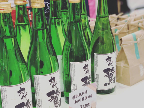 【味の決め手は米】米農家が酒蔵とタックを組んだ特別純米酒「初代　鶩」(720ml) 【熨斗付き】