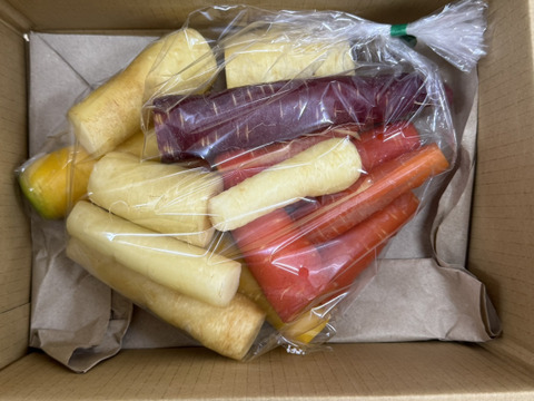 ’'ノウフク’’  食卓を彩る！カラフル人参(訳あり）　1kg　
東京エコ100認証取得