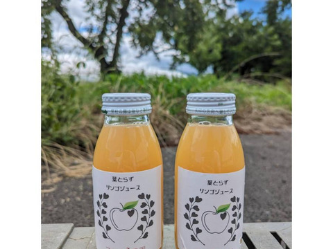 信州りんごジュース 200ml【5本】サンふじ 葉とらず りんご 100% ジュース 長野県産#NK200905