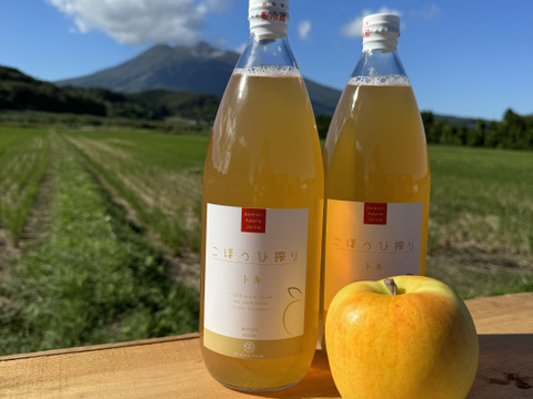 [無添加・果汁100%アップルジュース] ごほうび搾り　トキ　1000ml×3本セット