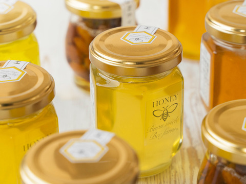 【食べチョク限定】花の香りを食べ比べ！お得な全５種セット　宮崎産非加熱はちみつ（160gｘ5種）