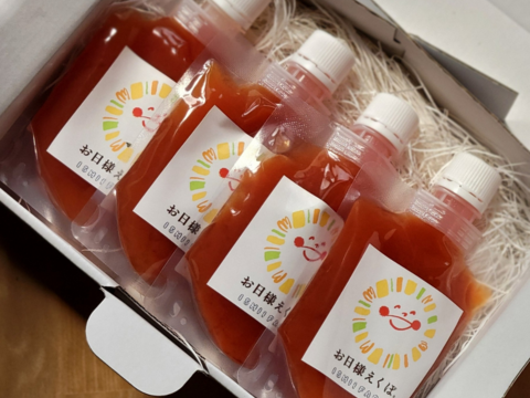 飲める！なめらか過ぎてスプーン不要🍅お日様えくぼのミニトマトジュレ150g×４P