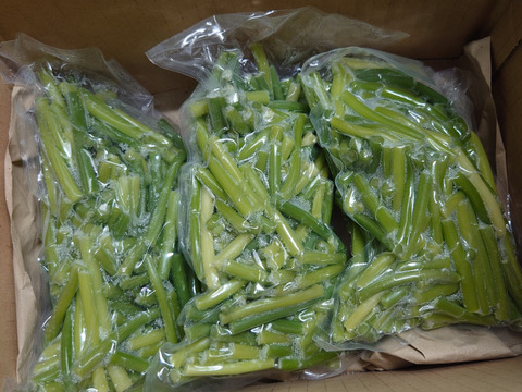 【農薬不使用】旨味甘みのあるにんにくの芽　300g×3袋