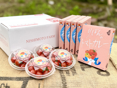 艶々でピッカピカ！りぼんのトマト（プチぷよ）＆りぼんのトマトカレー