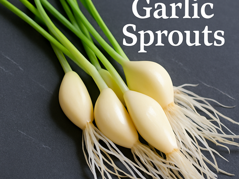 お試し価格《新規15名様限定》栄養満点にんにくスプラウト（10本）一品分のレシピ付き