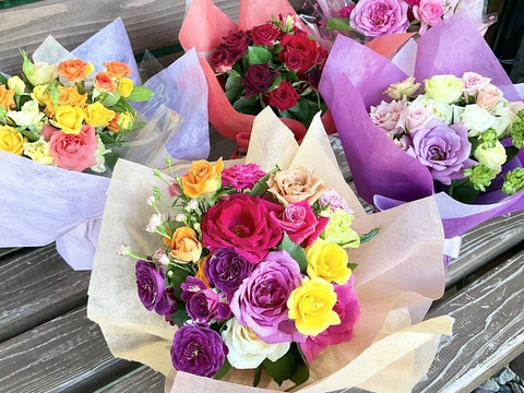 自立する花束▶マジカルブーケ(色おまかせ10～15本)