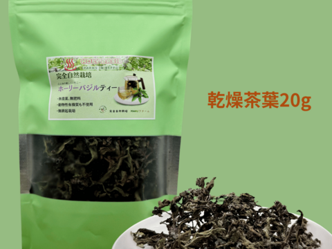 暑さを喜ぶパワー植物　2025年産　ホーリーバジルティー　20g