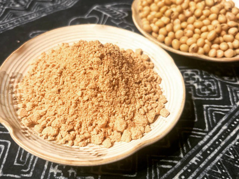 自然栽培大豆の香ばしい香り【きなこ】80g x 4袋