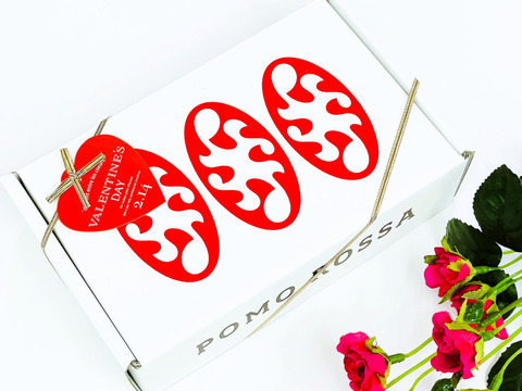 【バレンタイン限定】濃厚フルーツトマト「ポモ・ロッサ」（15粒入り バレンタインパッケージ）