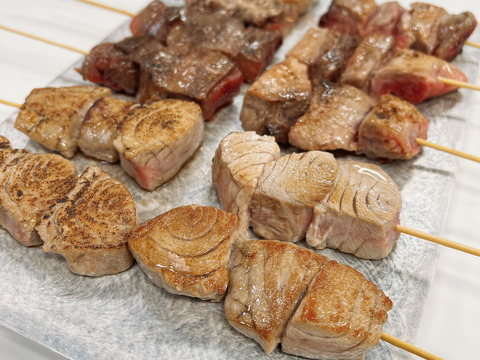 たっぷり８本セット😲とびきり美味しいレア部位✨みやび鮪【希少部位串セット】～一度食べればハマる味🎶～