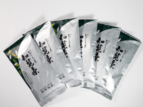 【まぼろしのお茶 ６袋セット】 かごしま知覧茶　後岳あさつゆ　1袋100g×6袋　鹿児島県知覧町後岳産 農家直送 　希少品種　煎茶　緑茶　お茶　日本茶　深蒸し茶　2025年新茶