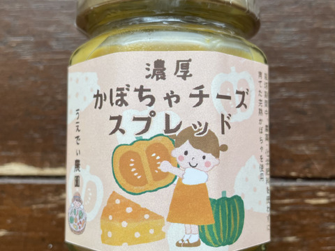 【数量限定】濃厚かぼちゃチーズスプレッド 6個　食品添加物不使用(無添加)