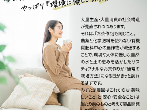 【メール便・単品】農薬も化学肥料も使わないで育てたお茶 茶葉100g 静岡