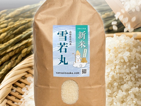 【令和7年新米】雪若丸4.8キロ白米　甘味のある新食感！
