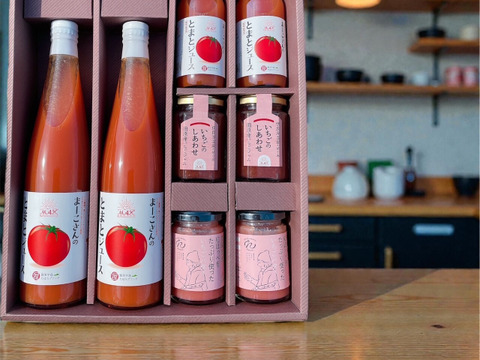 【ギフト】プレミアムBOX（とまとジュースといちごスプレッドの詰め合わせ）