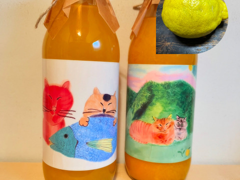 【柑橘のおまけ付き】湘南&青島みかんストレートジュース500ml本＆八朔ストレートジュース500mlセッ尾