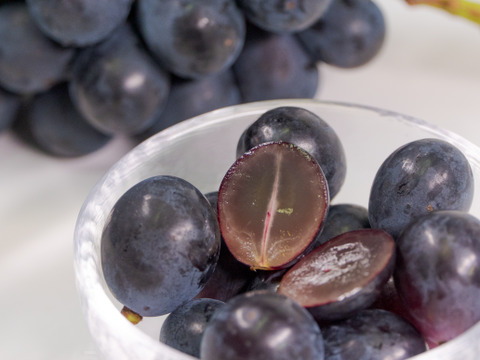 【粒売り】ナガノパープル 長野県産 #皮ごと食べれる#種無しぶどう 1kg
