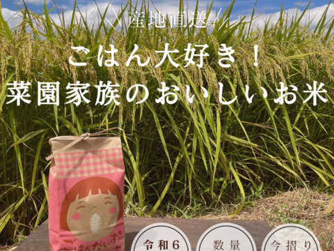【令和6年新米】ごはん大好き！菜園家族のおいしいお米「香具礼」【白米】１０kg