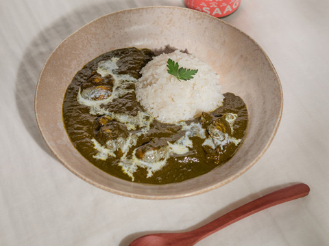 『マイルド』ほうれん草カレーペースト　1瓶（５人前）無添加