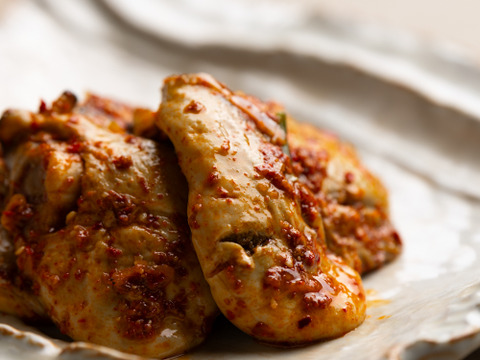 【浜名湖ブランド牡蠣ぷり丸】ご飯が進む牡蠣キムチ3PC　1pc約150g