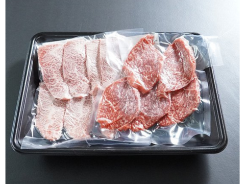 薬師牛ミスジステーキ、赤身焼き肉セット