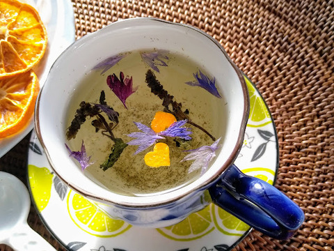 ♡アーユルヴェーダ万能のハーブ❣  ホーリーバジルティー《花茶》【国産・農薬不使用・添加物無添加】