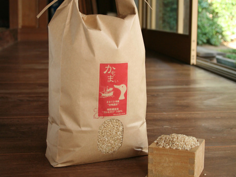 【合鴨農法】お米の甘み際立つ千葉県産こしひかり「かもまい」玄米（10kg）