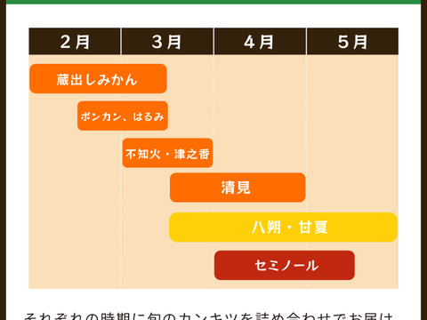 【食べ比べ】みかん・カンキツ詰め合わせセット4kg｜和歌山県海南市下津町から旬のみかん・かんきつ詰合わせセットを産地直送、農園直送でお届け。清見、セミノール、甘夏、八朔等、様々な柑橘が楽しめます