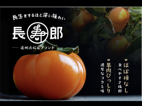 【家庭用】長生き次郎柿『長寿郎』20〜28玉入り　鮮度保持フィルム個包装タイプ