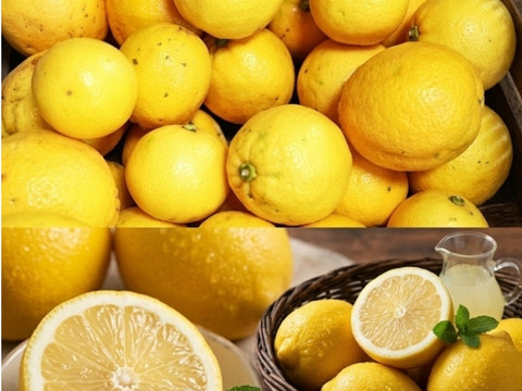 採れたて新鮮‼️【食べるレモン】スウィートレモネード❣溢れる果汁！