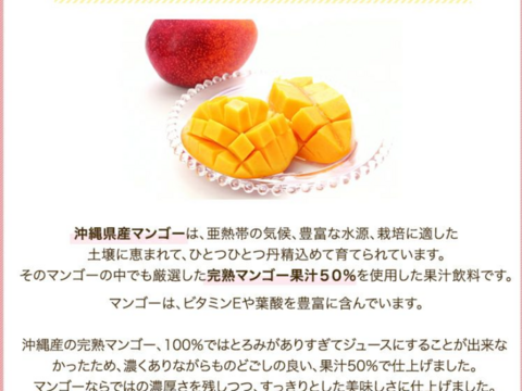 贅熟 沖縄県産マンゴー果汁飲料(50%)